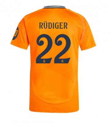 Real Madrid Antonio Rudiger #22 Replika Udebanetrøje 2024-25 Kortærmet